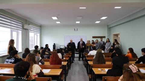Türkiyəli rektor Lənkəranda - FOTOLAR