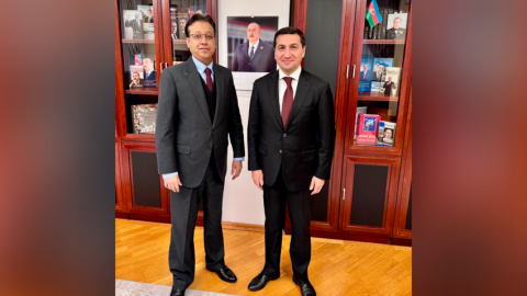 Pakistan səfiri Hikmət Hacıyevin qəbulunda