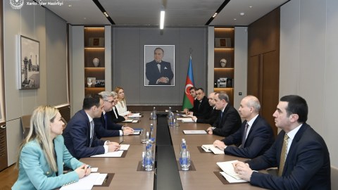 Ceyhun Bayramov Sloveniyanın dövlət katibi ilə görüşdü