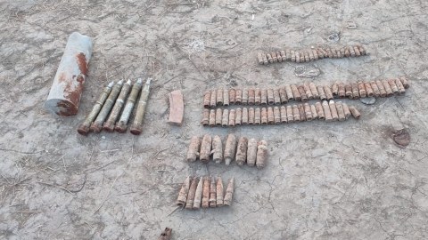 Naxçıvanda hərbi sursatlar aşkarlandı - FOTO