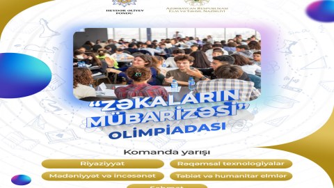 &ldquo;Zəkaların mübarizəsi&rdquo; olimpiadası keçiriləcək