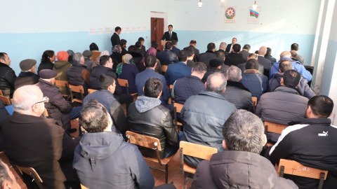 Neftçalanın icra başçısı səyyar görüş keçirib - FOTO