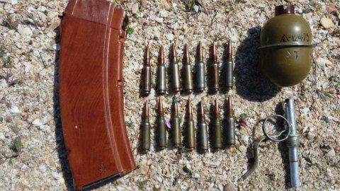 Pirşağıda həyətdən sursat tapıldı