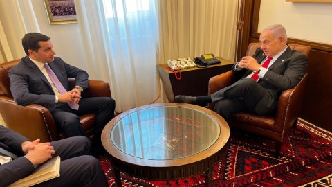 Hikmət Hacıyev Netanyahunun qəbulunda