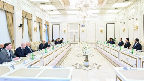 Sahibə Qafarova Pakistan Senatının sədri ilə görüşdü