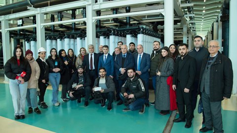 Jurnalistlər Ceyranbatan Ultrasüzgəcli Sutəmizləyici Qurğular Kompleksində - FOTOLAR