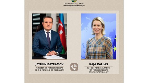Ceyhun Bayramov Avropa İttifaqının vitse-prezidenti ilə DANIŞDI