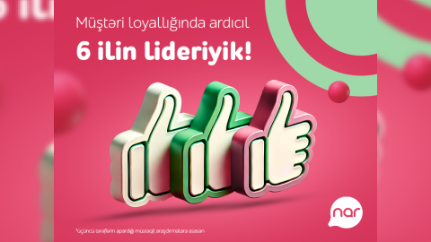 “Nar” Müştəri Loyallığı İndeksində lider oldu
