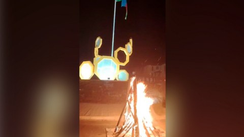 Ballıcada da çərşənbə tonqalı qalandı