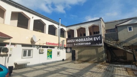 Sumqayıtda mərasim evinin fəaliyyəti dayandırıldı - VİDEO