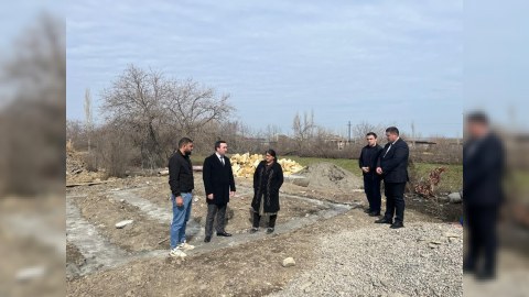 Mahir Süleymanlı şəhidin mövludunda iştirak edib - FOTO
