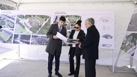 Gəncə Memorial Kompleksinin layihəsi ilə tanışlıq - FOTO