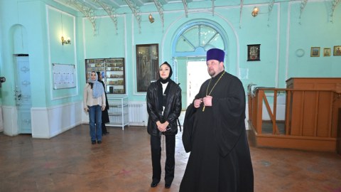 Mehriban Əliyeva Rus Pravoslav kilsəsində - FOTO