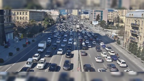 Bakıda güclü tıxac - SİYAHI