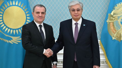 Tokayev Ceyhun Bayramovu qəbul edib