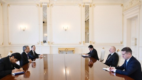 İlham Əliyev Baş katibi qəbul edib