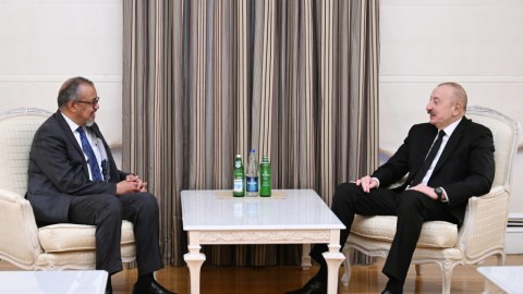 İlham Əliyev ÜST Baş direktorunu qəbul edib