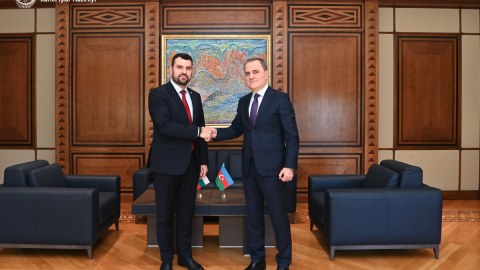 Ceyhun Bayramov bolqarıstanlı həmkarı ilə görüşdü
