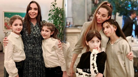 Leyla və Arzu Əliyevalar iftar məclisində - FOTOLAR