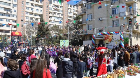 Abad məhəllələrdə Novruz şənlikləri keçirilir - FOTOLAR