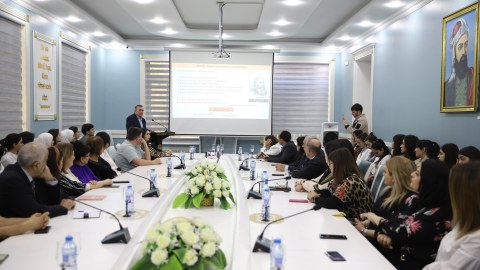 Gəncə Dövlət Universitetində ustad dərsi keçirilib - FOTOLAR