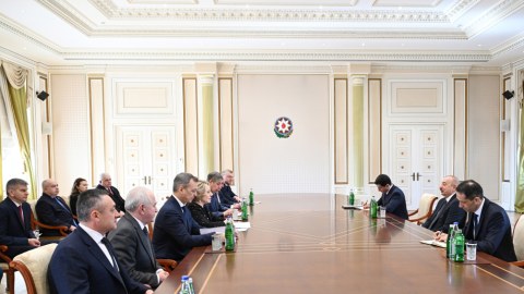 İlham Əliyev&nbsp;Matviyenkonu qəbul etdi