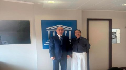 Emin Əmrullayev UNESCO Baş direktorunun müavini ilə görüşüb
