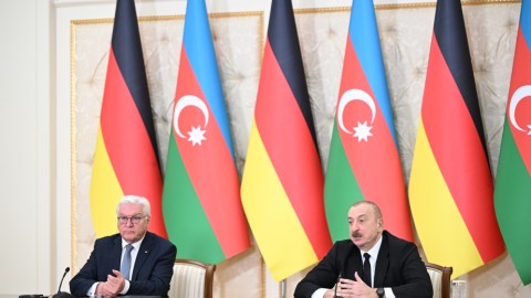 İlham Əliyev Ştaynmayeri sülh prosesi barədə məlumatlandırdı