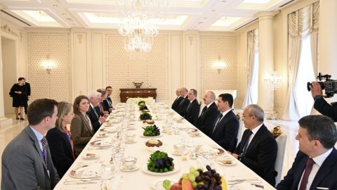 İlham Əliyevin adından Almaniya Prezidentinin şərəfinə rəsmi nahar verildi