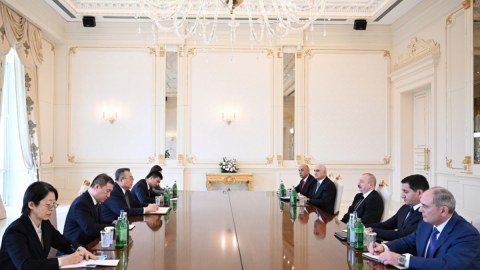 Prezident Çin Kommunist Partiyası Mərkəzi Komitəsinin nümayəndəsini qəbul edib