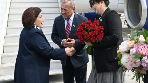 Sahibə Qafarova Özbəkistana getdi