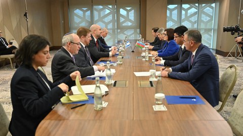 Sahibə Qafarova İsrail Knessetinin sədri ilə GÖRÜŞDÜ