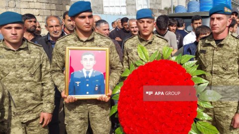 Şəhid hərbçi Lənkəranda dəfn olundu