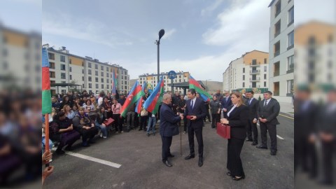 Suqovuşana köçənlərə mənzillərin açarları təqdim edildi - FOTO