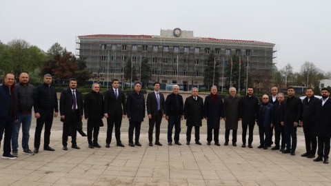 Türkiyəli deputatlar Xankəndidə - FOTO