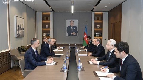 Ceyhun Bayramov Litva xarici işlər nazirinin müavini ilə görüşdü