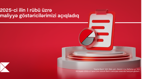 Kapital Bank 2025-ci ilin 1-ci rübü üzrə maliyyə nəticələrini elan edib