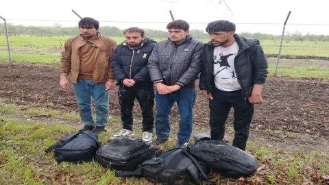 Sərhədi qanunsuz keçmək istəyənlər saxlanıldı - FOTO