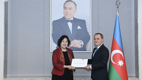 Ceyhun Bayramov Çin səfirini qəbul edib - FOTO