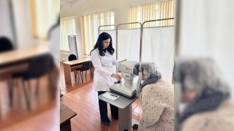 Sumqayıt Tibb Mərkəzi 120 vətəndaşı oftalmoloji müayinədən keçirdi - FOTO