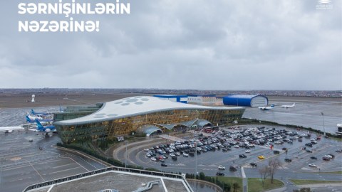 Aeroport ştat rejimdə fəaliyyətini davam etdirir