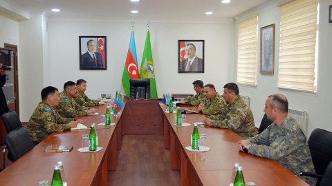 Qazaxıstan Həmlə-Desant Qüvvələrinin komandanı XTQ hərbi hissələrində olub