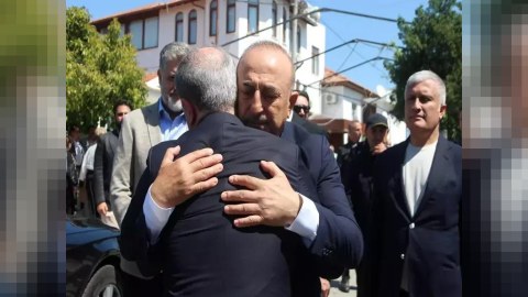Ceyhun Bayramov Çavuşoğlunun atasının dəfn mərasimində - FOTO