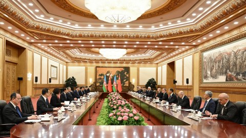 Prezident&nbsp;Çin lideri ilə görüşüb - FOTO