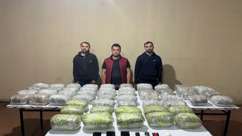 İrandan 53 kq narkotik gətirənlər saxlanıldı - FOTO