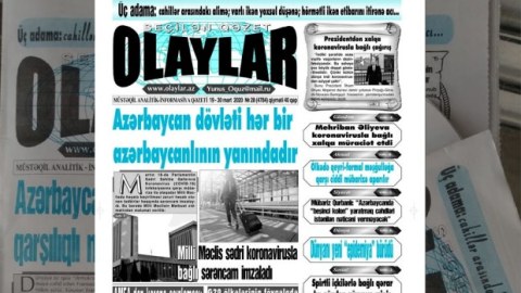 "Olaylar" qəzeti&nbsp;30 yaşında
