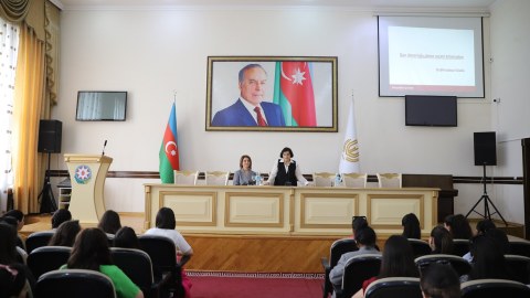 Gəncə Dövlət Universitetində maarifləndirici tədbir - FOTO