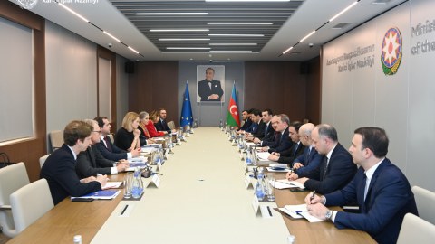 XİN-də Avropa İttifaqının ali nümayəndəsi ilə görüş - FOTO
