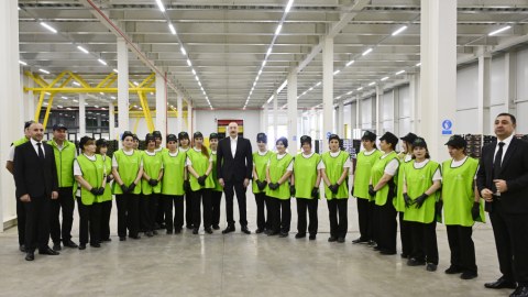 Prezident Qusarda kompleksin açılışında - FOTOLAR