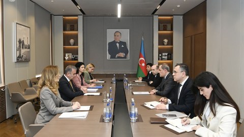 Ceyhun Bayramov Şimali Makedoniya XİN rəhbərinin müavini ilə görüşdü